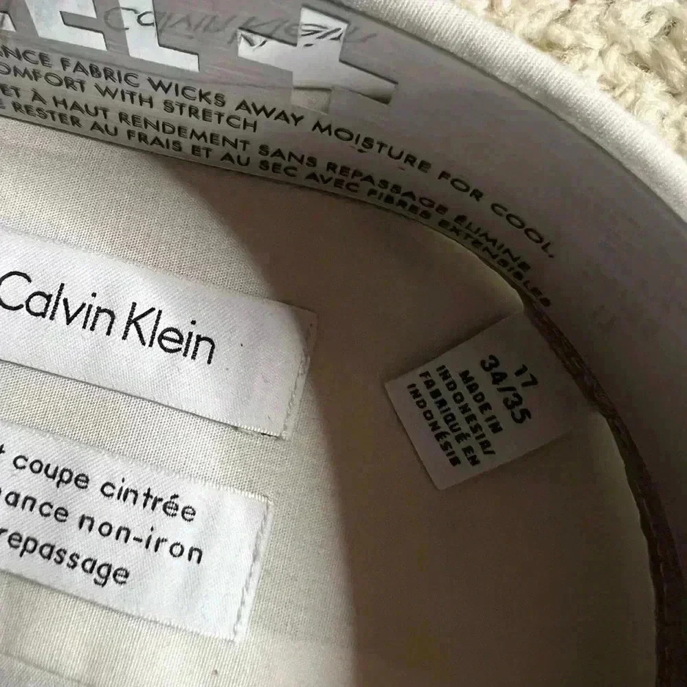 Men’s XL Calvin Klein Slim Fit Performance Button Down Shirt NWT - Picture 4 of 5